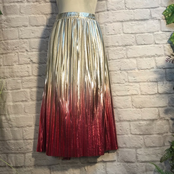 Anthropologie Ombre Pleated skirt - Picture 9 of 16